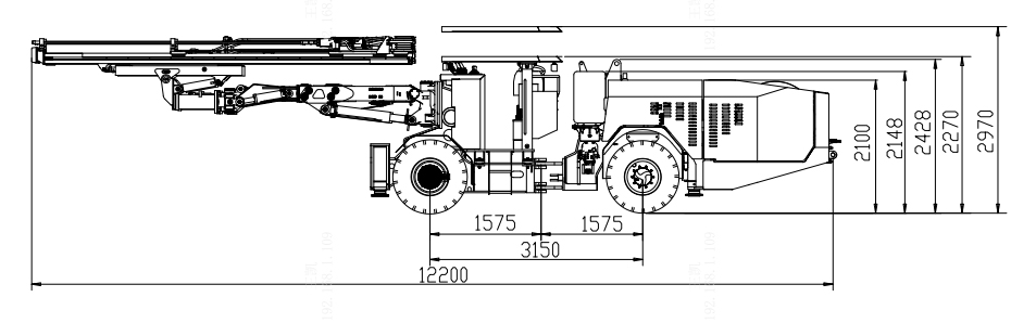 Foreuses hydrauliques jumbo, CYTJ45D