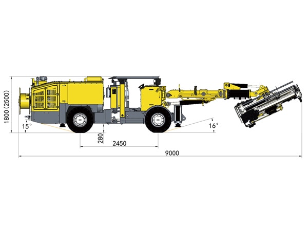Jumbo de boulonnage hydraulique, HT92-D