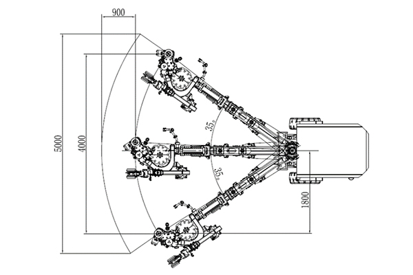 Jumbo de boulonnage hydraulique HT92-D (Hauteur minimale de section : 2,8 m)